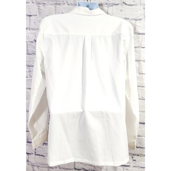 COOFANDY White Button Down Long Sleeves Shirt Large NWOTS Lightweight Soft - Picture 3 of 6